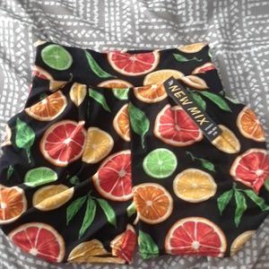 Citrus print shorts
